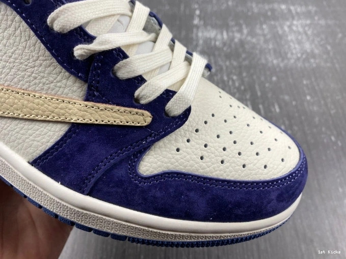 1st Kicks Shoes JORDAN X TRAVIS Comfortable SCOTT AIR CUSTOM 742 1 DM7866- 1108